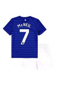 Fotbalové Dres Everton Dwight McNeil #7 Dětské Domácí Oblečení 2025-26 Krátký Rukáv (+ trenýrky)